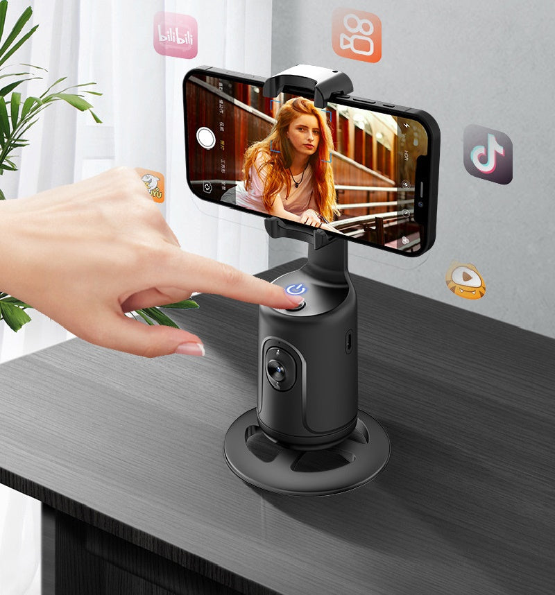 360° AI Face Tracking Gimbal & Phone Stabilizer