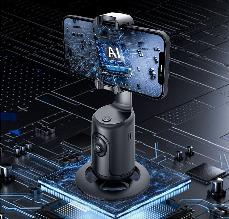 360° AI Face Tracking Gimbal & Phone Stabilizer