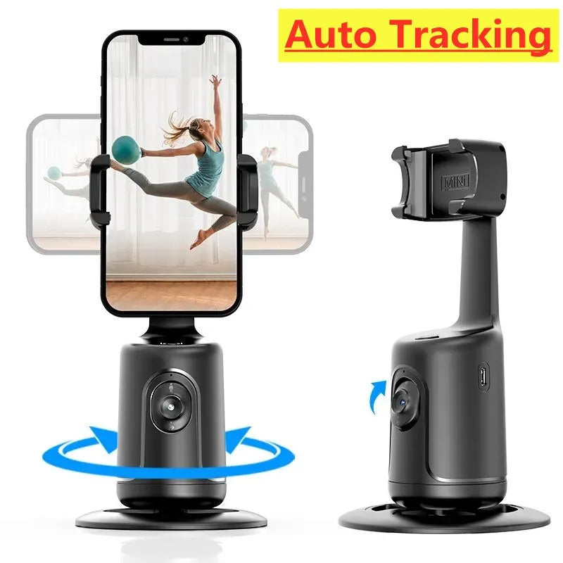 360° AI Face Tracking Gimbal & Phone Stabilizer